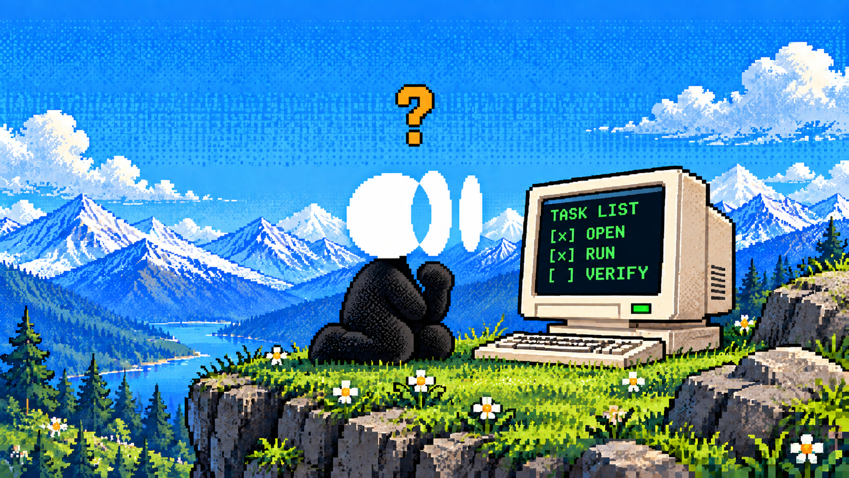 Browser agent verification illustration: ego (lite) considers an unfinished terminal task list.