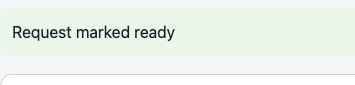 Supplementary F1 actor Page shows the local Request Desk message Request marked ready
