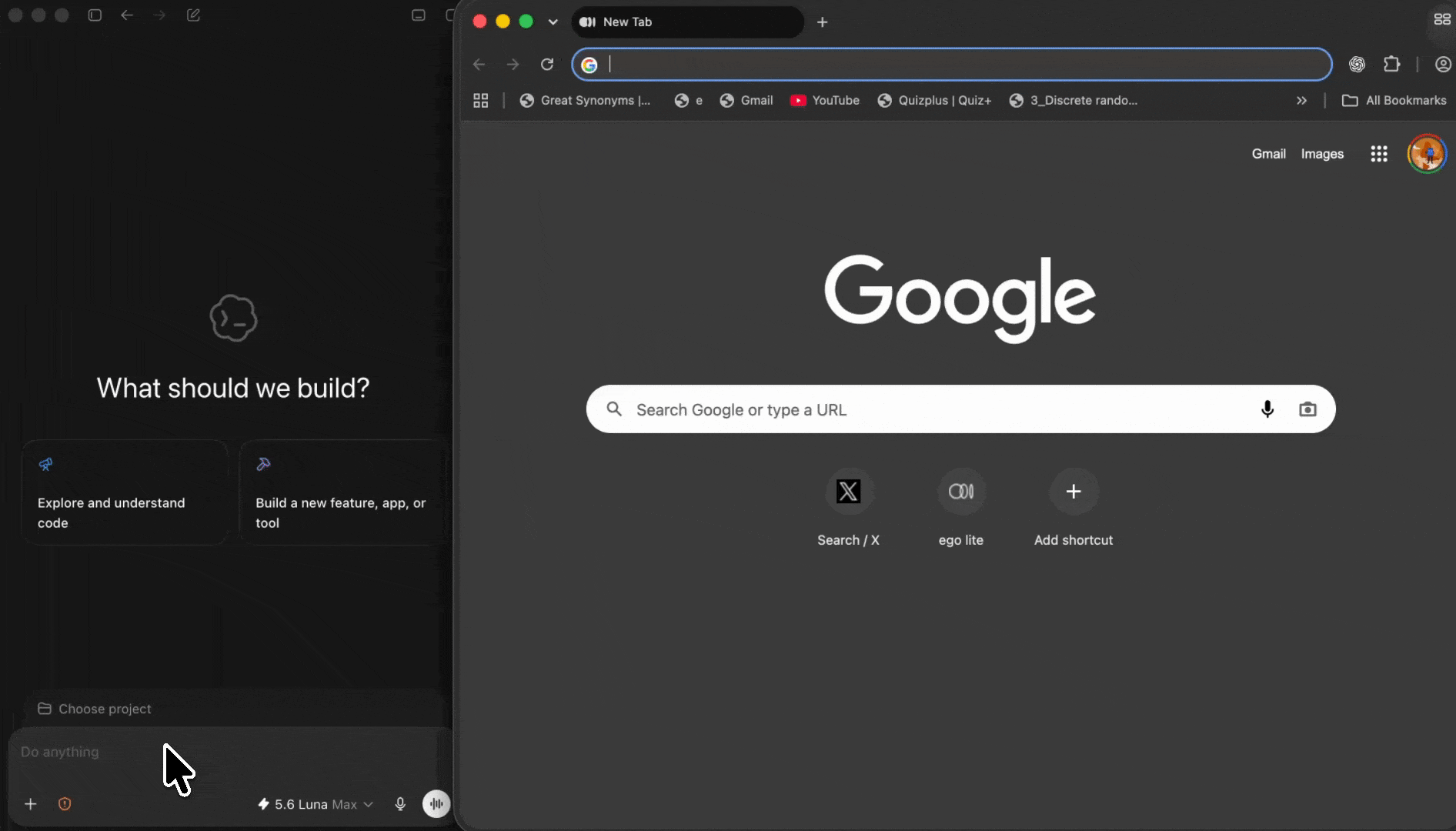 Prompt instructing a coding agent to run an end-to-end browser test and report the result